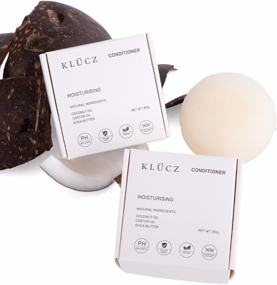 Vegan and Cruelty Free Moisturising and Nourishing Coconut Conditioner Bar 80G - Image 2