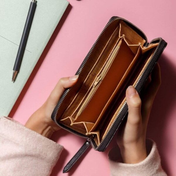 Vegan Leather Cork Wallet Long - Image 18