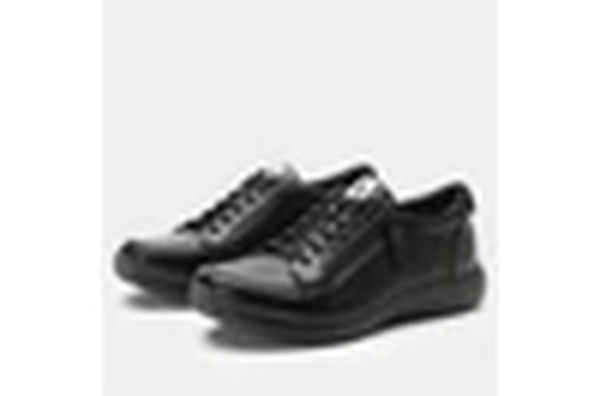 Womens Sneakers Eazeer Black Out Vegan Leather Shoes W/ Zip in Black - EU 37 - Image 8