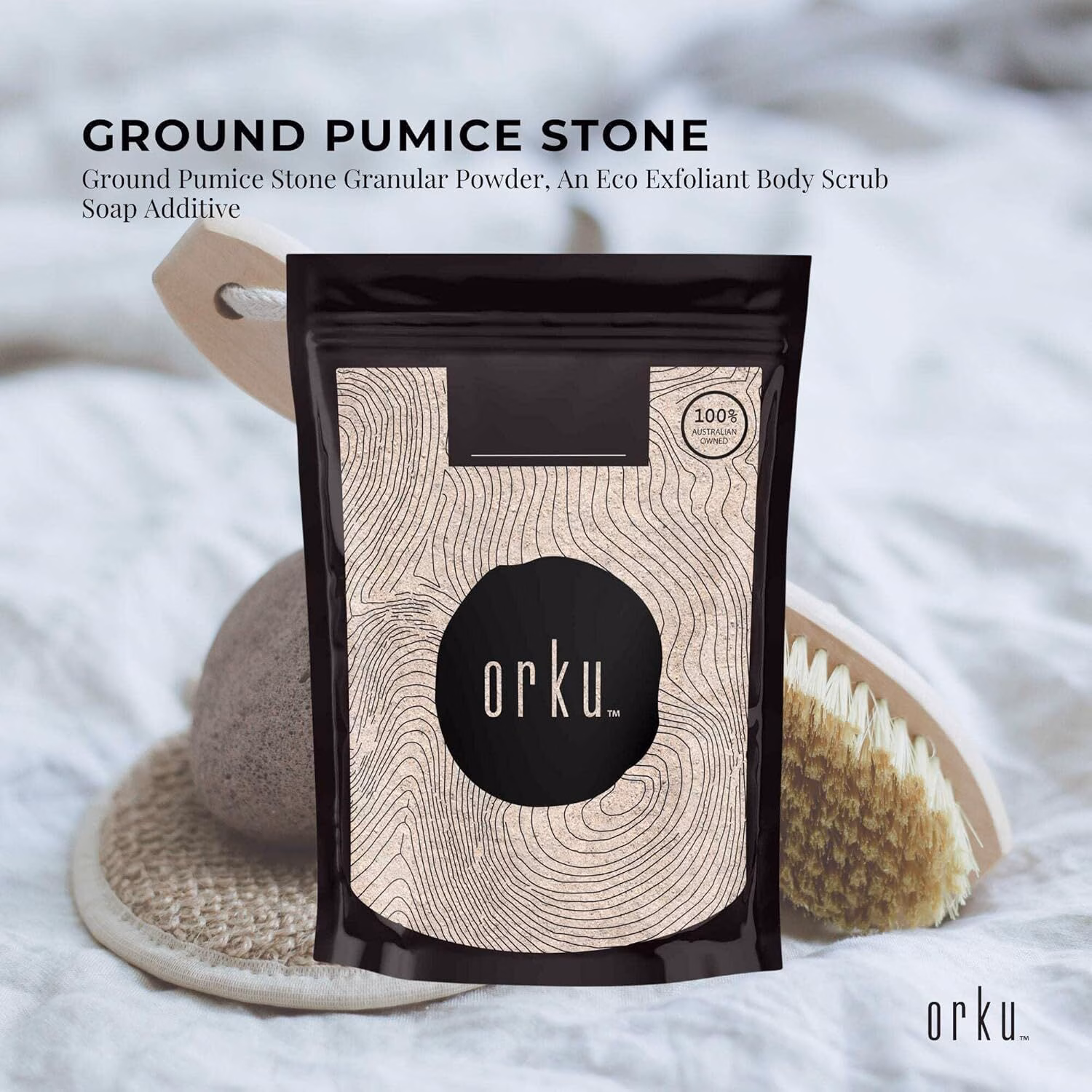 400G Ground Pumice Stone Granular Powder Eco Exfoliant Body Scrub Soap Additive - Image 3