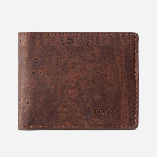 Vegan Cork Leather Wallet with Coin Pocket - Image 6