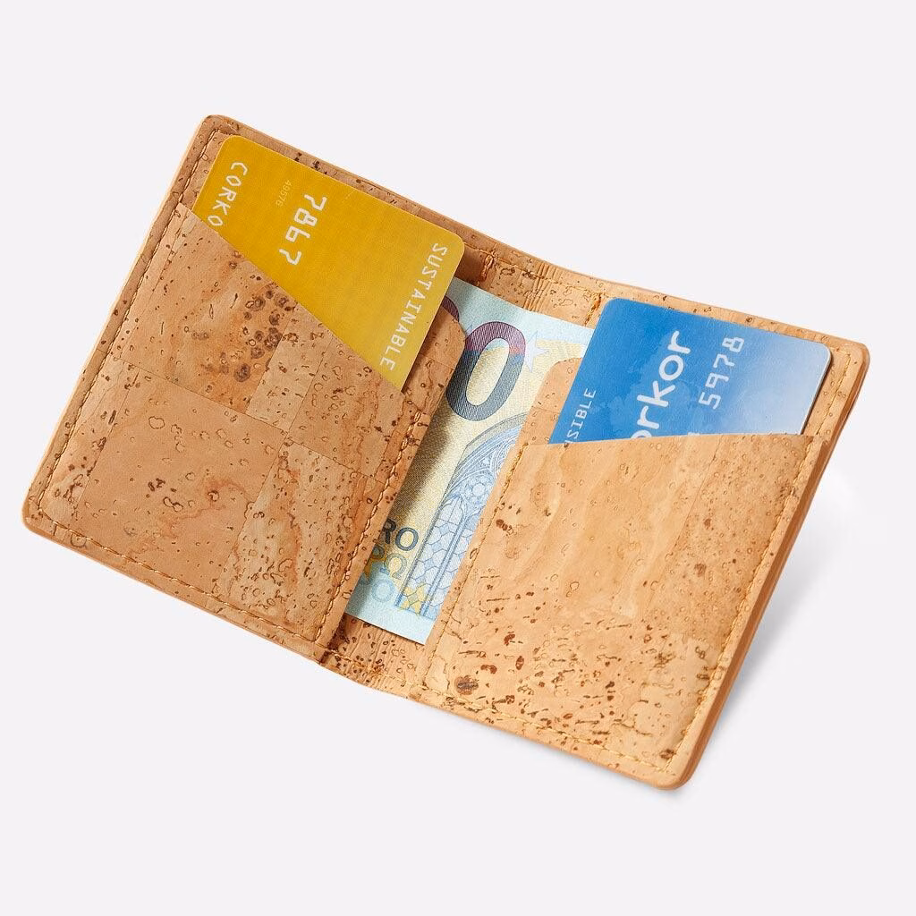 Vegan Leather Slim Wallet Coins Pocket - Image 9
