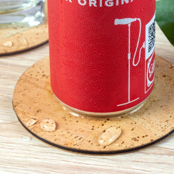 Vegan Leather Cork Coasters - Set of 4 - Image 11