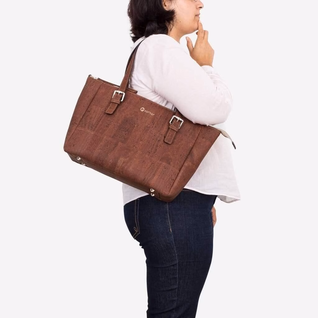 Vegan Leather Satchel Bag - Image 17