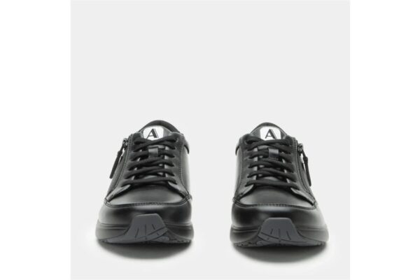 Womens Sneakers Eazeer Black Out Vegan Leather Shoes W/ Zip in Black - EU 37 - Image 6