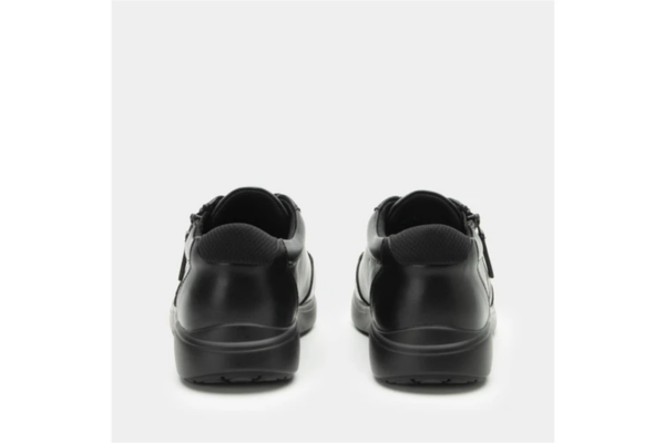 Womens Sneakers Eazeer Black Out Vegan Leather Shoes W/ Zip in Black - EU 37 - Image 4