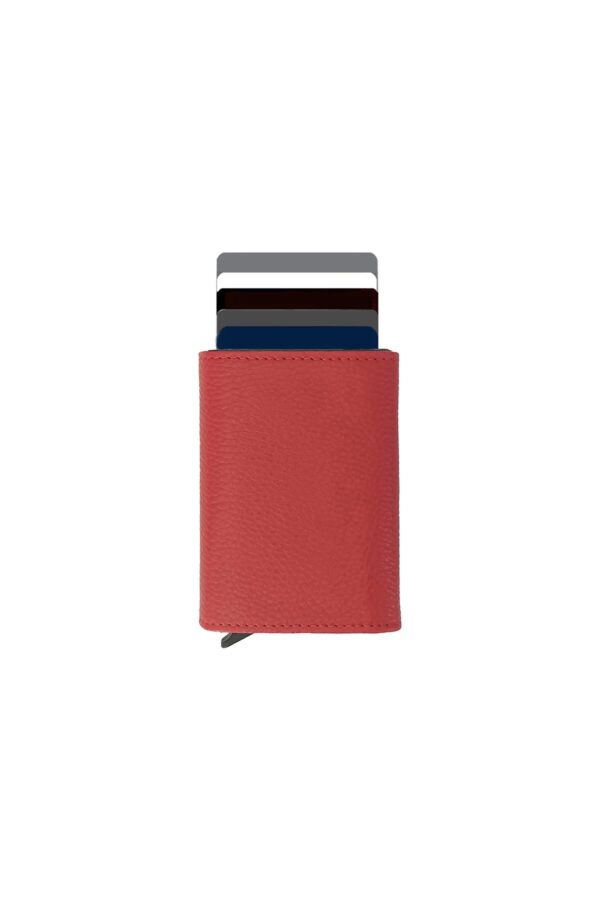 Agara – PU Leather RFID Mechanism Card Holder/Wallet - Image 19