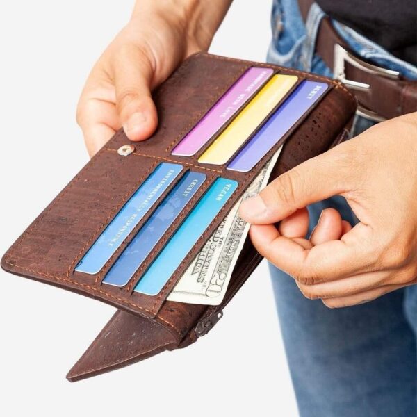 Vegan Leather Slim Women Wallet - Image 2