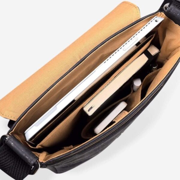 Vegan Leather Messenger Bag Medium - Image 14
