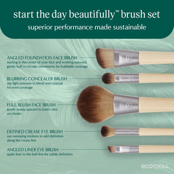 Eco Tools Start the Day Beautifully Kit, 5 Count - Image 2