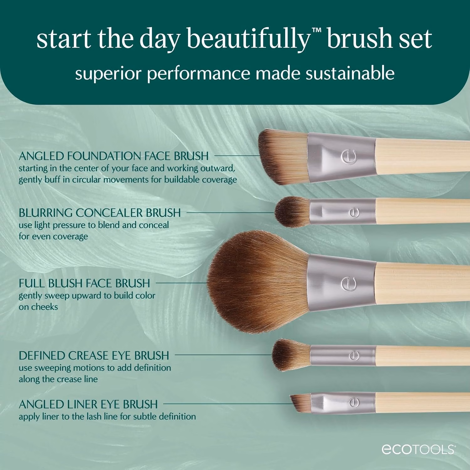 Eco Tools Start the Day Beautifully Kit, 5 Count - Image 2
