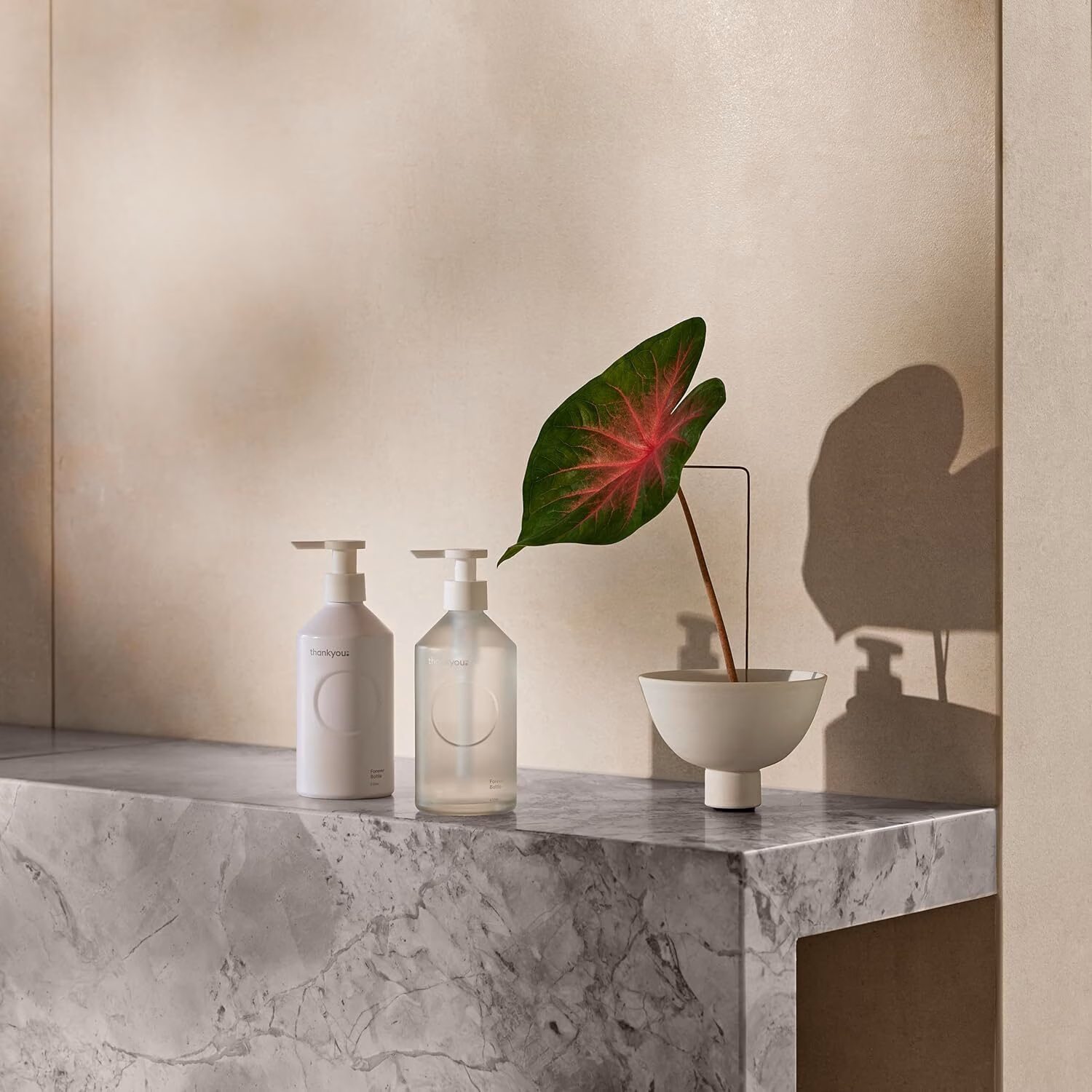 Recycled Aluminum Forever Bottle, 500 Ml Soap Dispenser, White Aluminium - Image 5