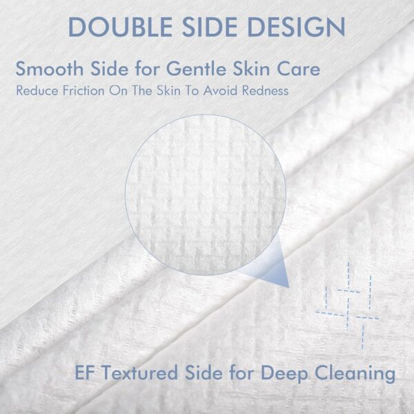 Biodegradable, Disposable Face Towels XL, Extra Large (100 Count) x 2 - Image 4