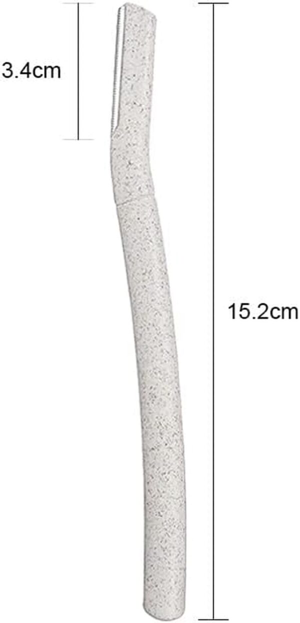 Eco-friendly Wheat Straw Eyebrow Razor - Dermaplaning - Pack of 6 (Mixed) - Image 5