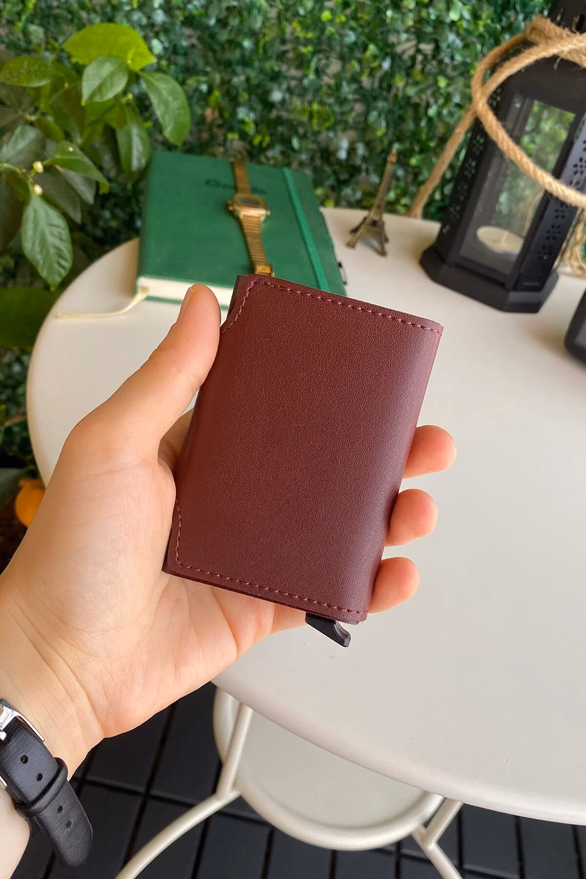 Konk - Synthetic Leather RFID Protection Pop-Op Cardholder - Image 15