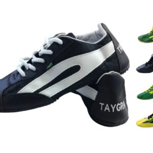 TAYGRA Slim Shoe Vegan Leather Recycled Flexible Ethical Handmade Sneakers Eco - All Black - 41 EUR