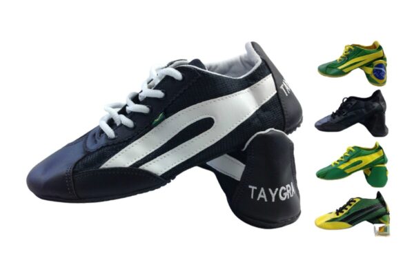 TAYGRA Slim Shoe Vegan Leather Recycled Flexible Ethical Handmade Sneakers Eco - All Black - 41 EUR