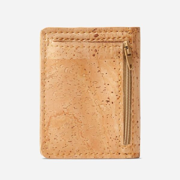 Vegan Leather Slim Wallet Coins Pocket - Image 8