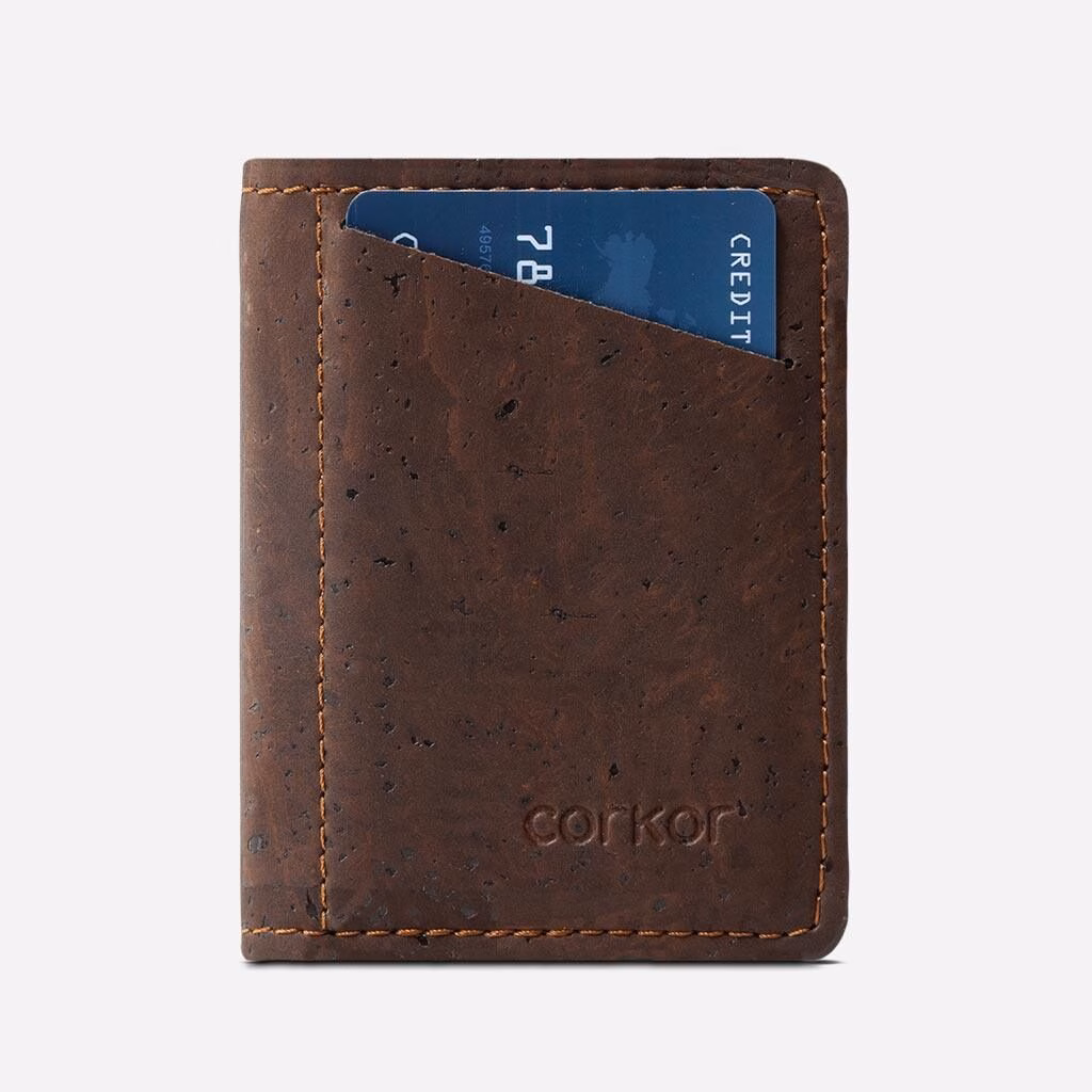 Vegan Leather Slim Wallet Coins Pocket - Image 4