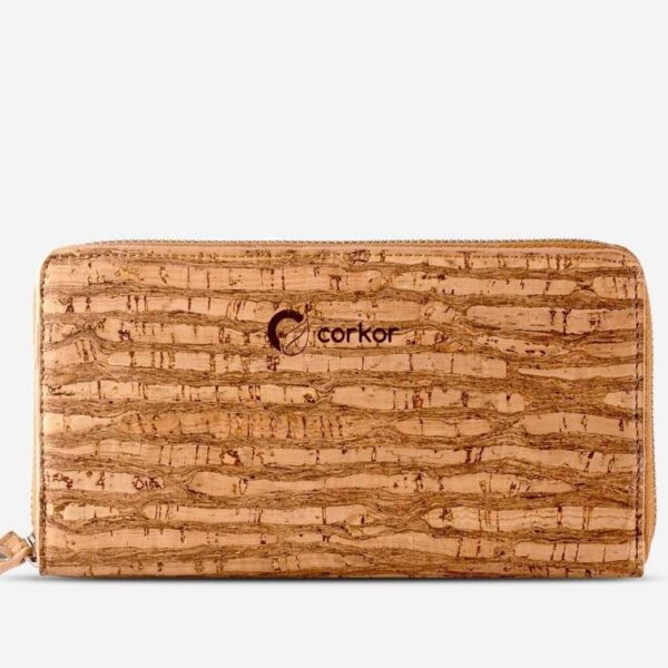 Vegan Leather Cork Wallet Long - Image 7