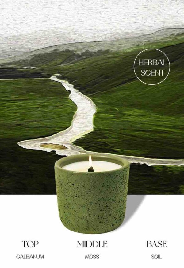 Wood Wick Soy Wax Scented Candle - Breath of Nature Scented - Iceland Tundra - Image 2