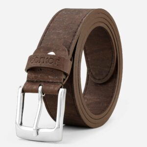 Vegan Cork Leather Men'S Belt 35 Mm (1 3/8")