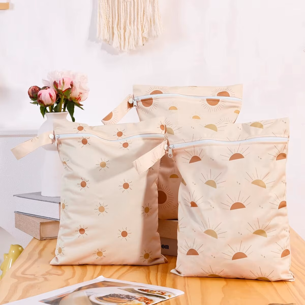 3PCS Waterproof and Reusable Wetbag - Convenient and Durable Solution for Storing Wet Items