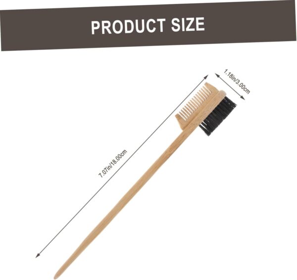 Chic Bamboo Eyebrow Brush Lash and Brow Brush Double Heads Comb for Easy Styling - Image 6
