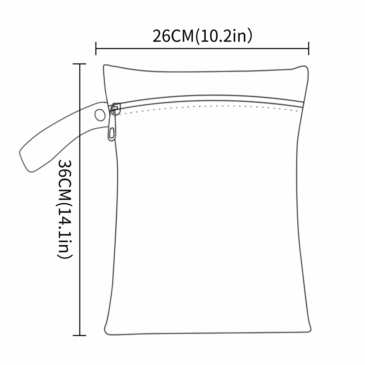 3PCS Waterproof and Reusable Wetbag - Convenient and Durable Solution for Storing Wet Items - Image 3