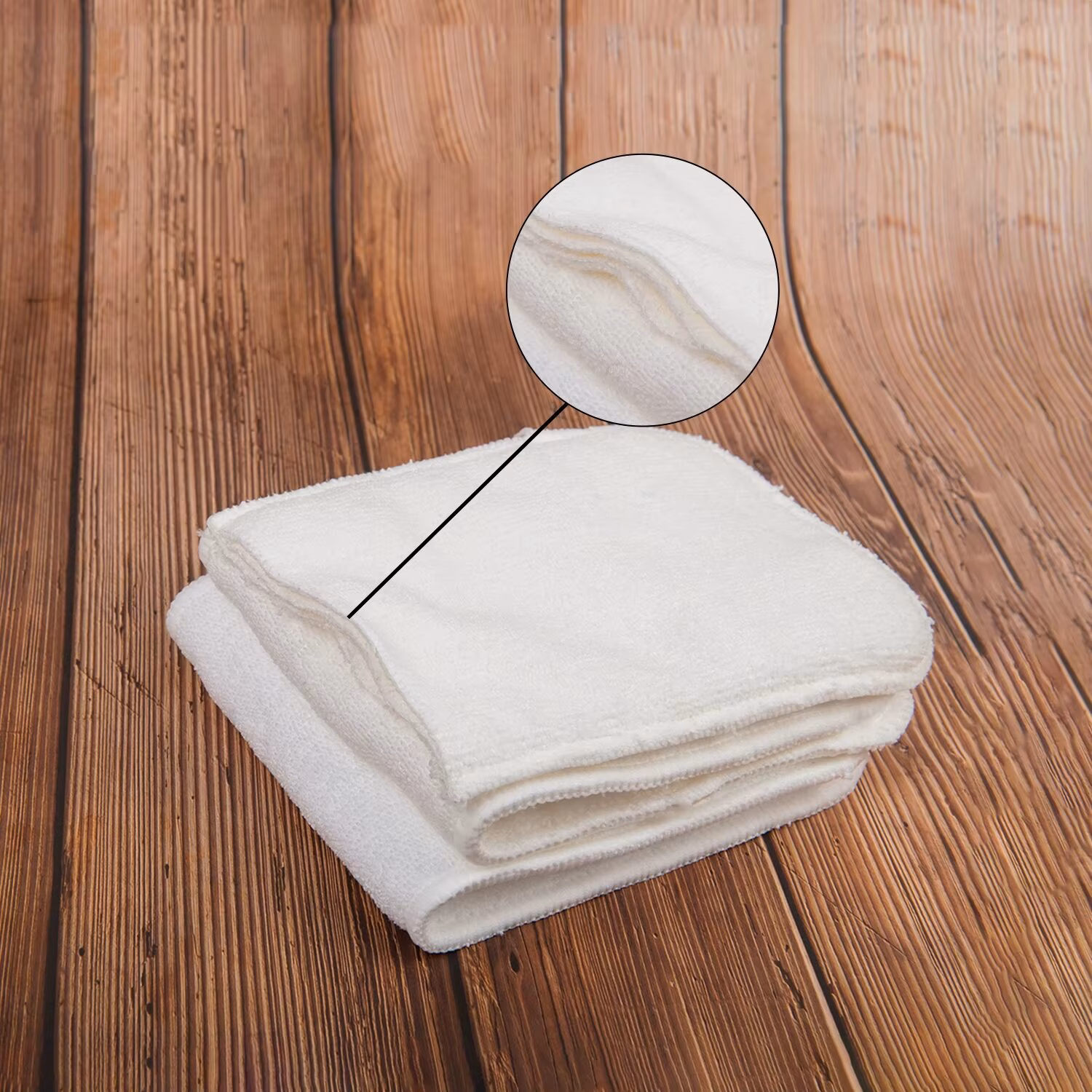 (10 Pieces/Lot)  Absorbent 3 Layer Microfiber Insert Reusable Baby Diaper Insert - Image 3