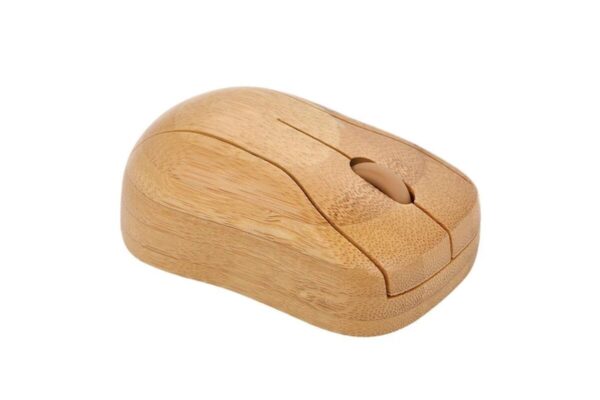 Wireless Optical Bamboo Mouse Computer Mouse