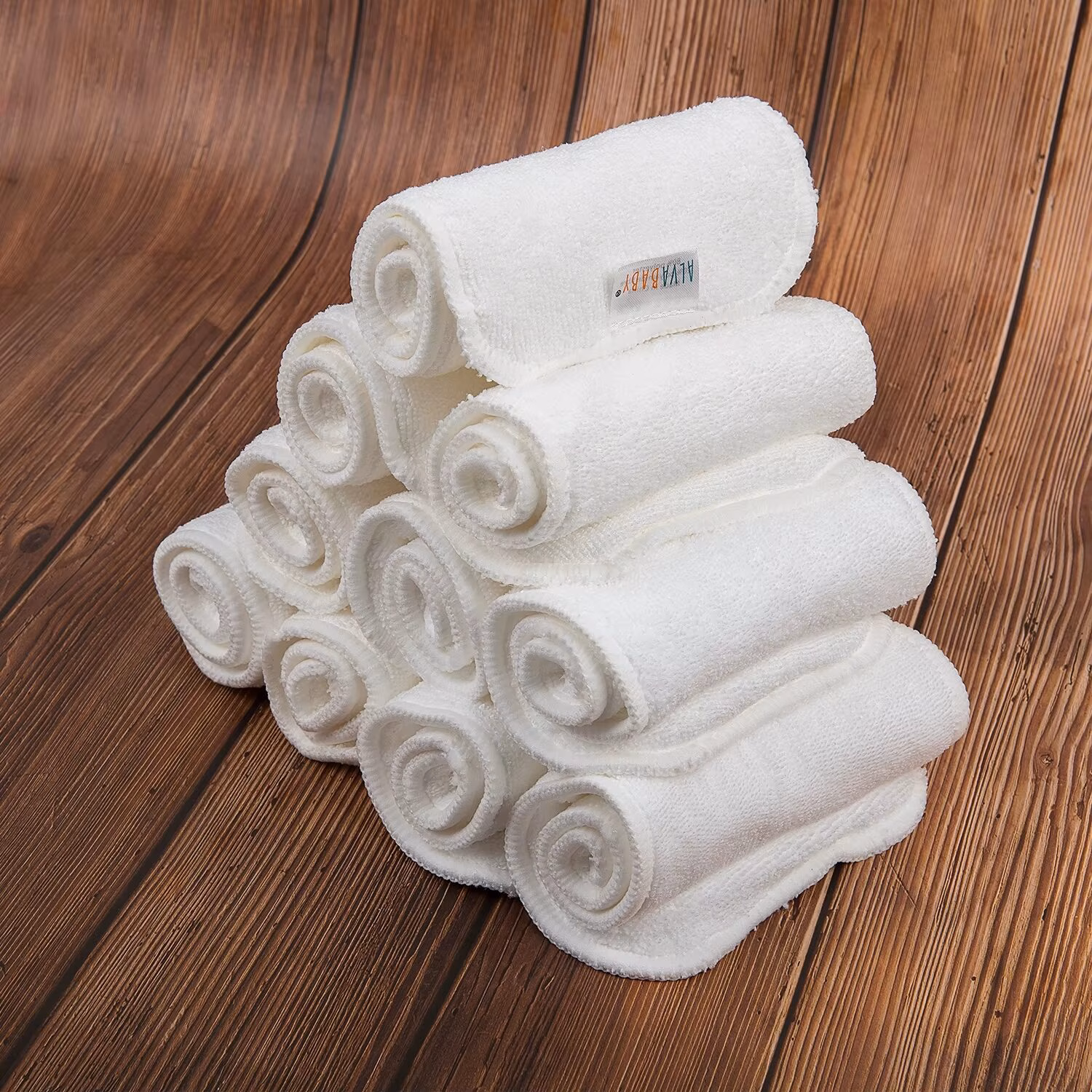(10 Pieces/Lot)  Absorbent 3 Layer Microfiber Insert Reusable Baby Diaper Insert