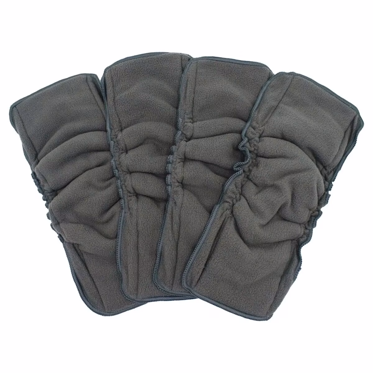 Charcoal Bamboo Double Gussets Inserts 35*13.5Cm 5Layers Bamboo Charcoal Microfiber Fabric Diaper Liner Use with Baby Nappy